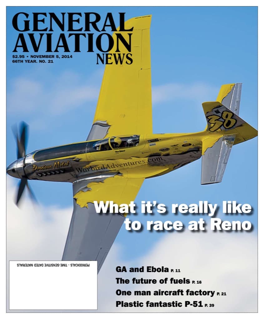 Cover of the November 5, 2014 edition of General Aviation News