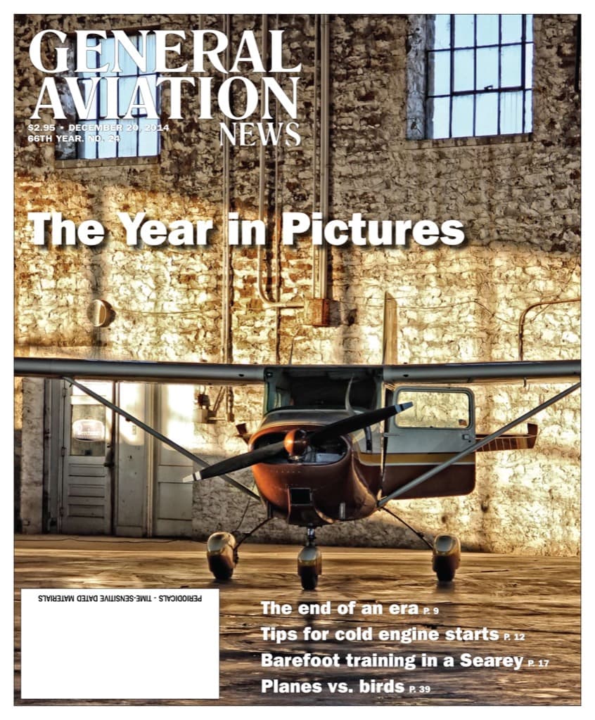 Cover of the December 20, 2014 edition of General Aviation News