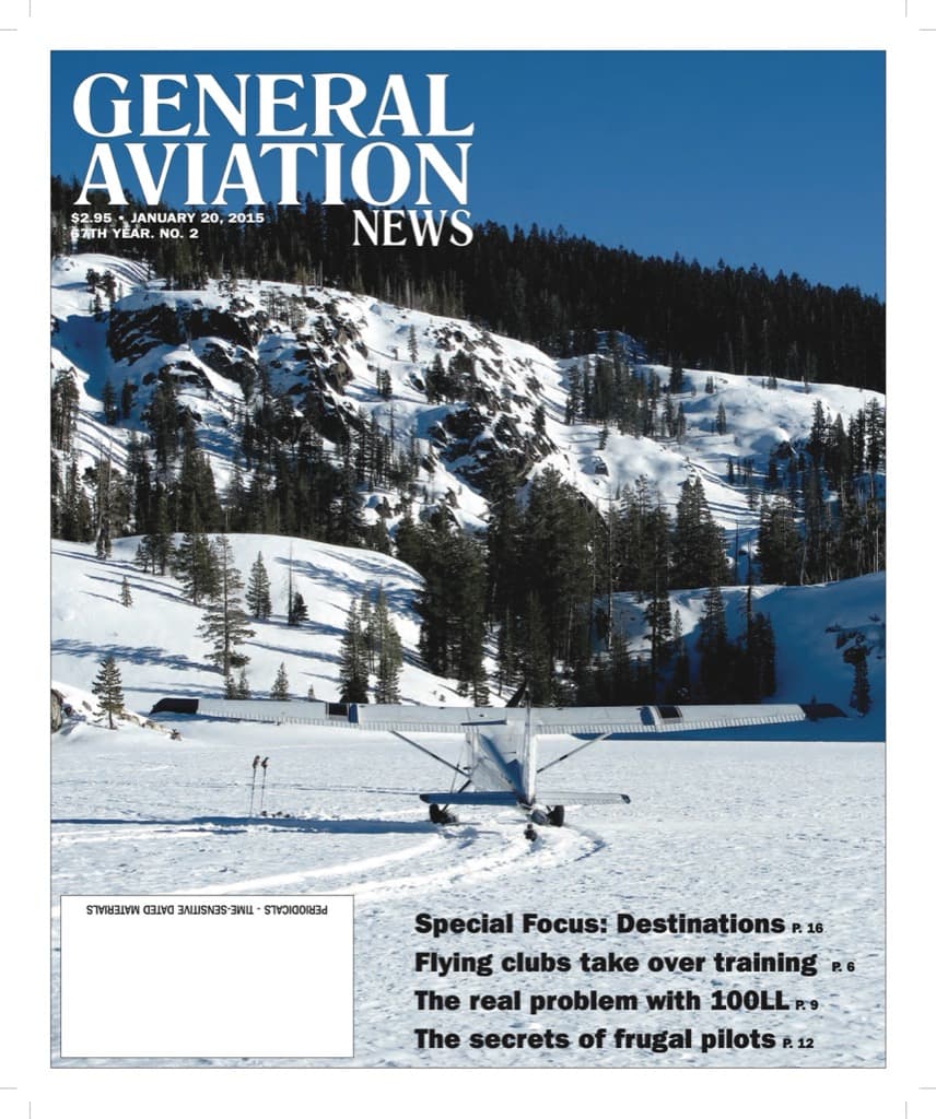 Cover of the January 20, 2015 edition of General Aviation News