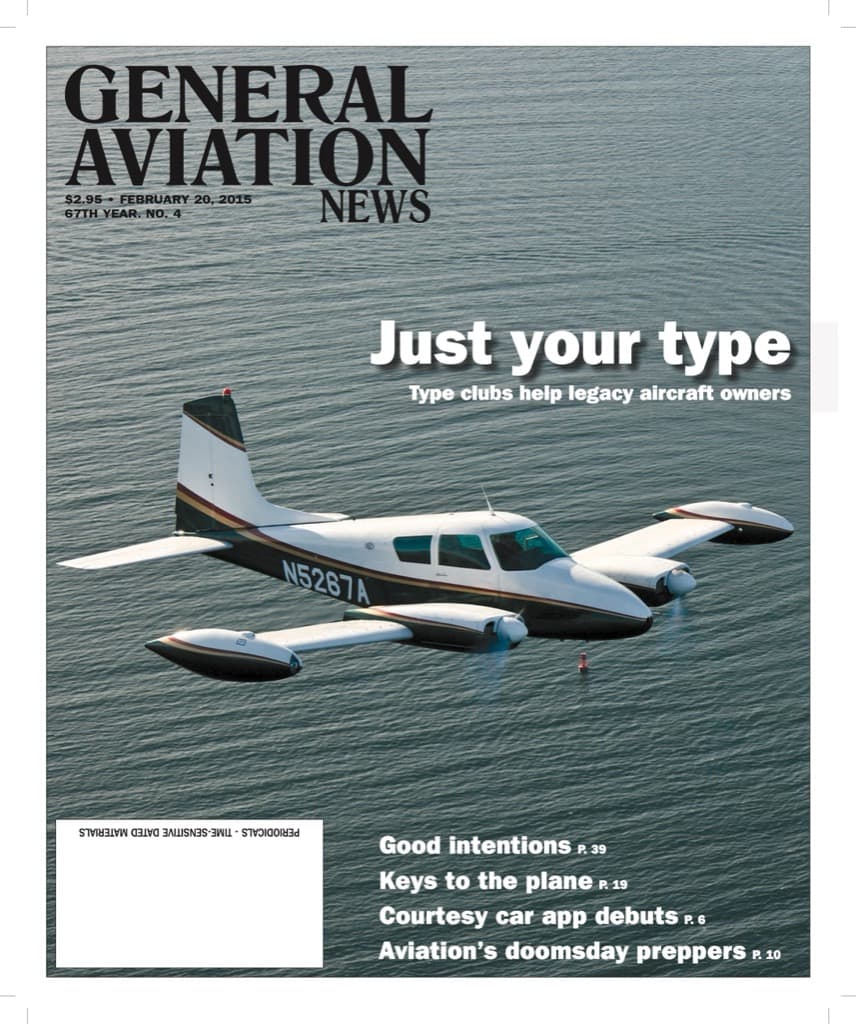 Cover of the February 20, 2015 edition of General Aviation News