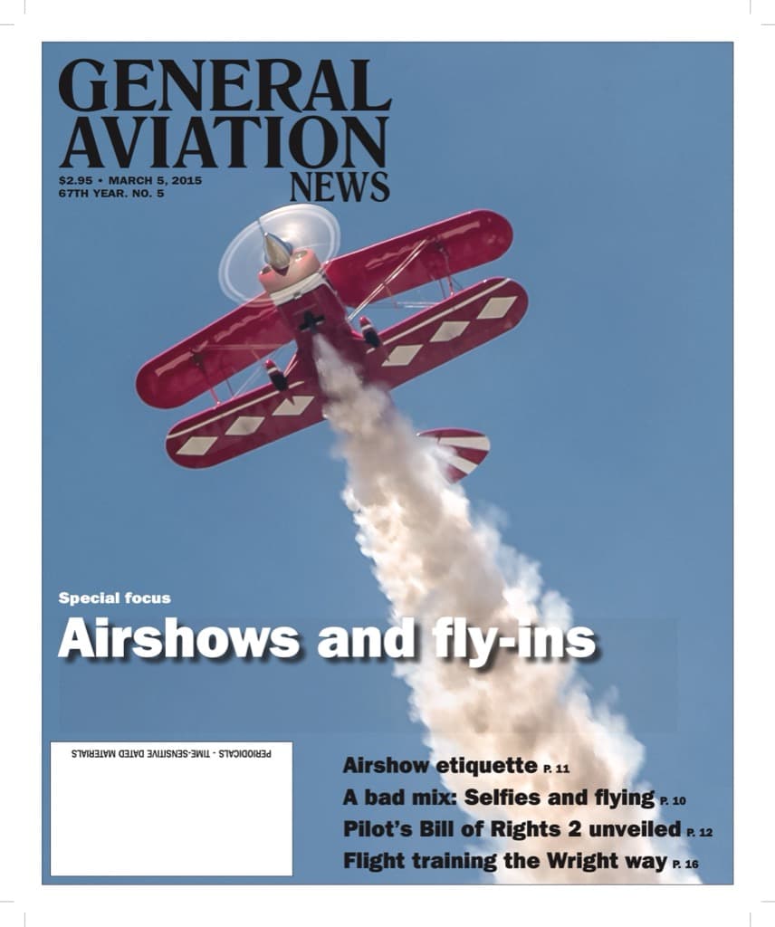 Cover of the March 5, 2015 edition of General Aviation News