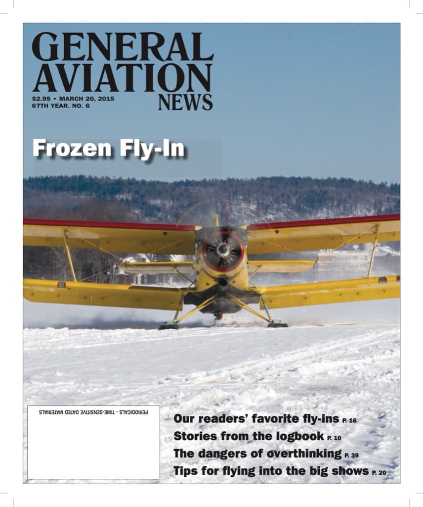 Cover of the March 20, 2015 edition of General Aviation News