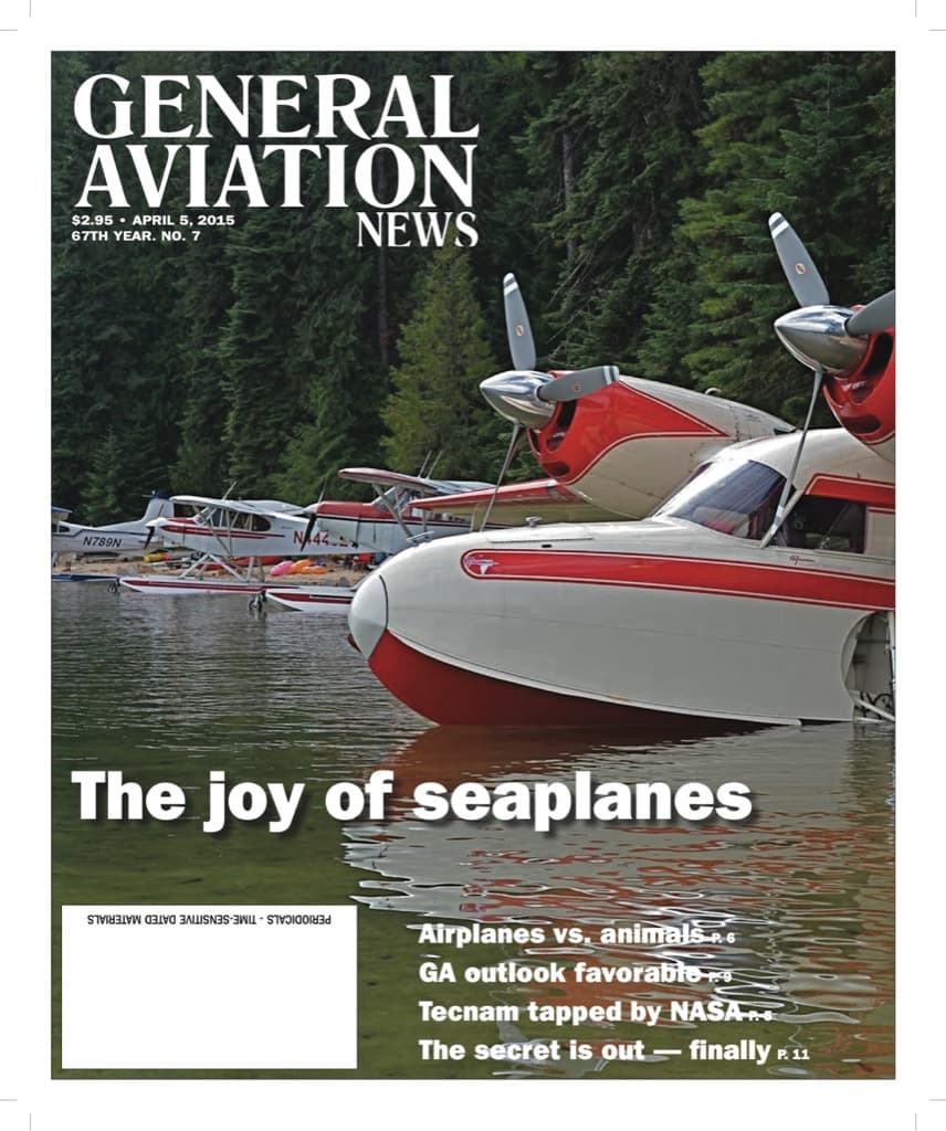Cover of the April 5, 2015 edition of General Aviation News