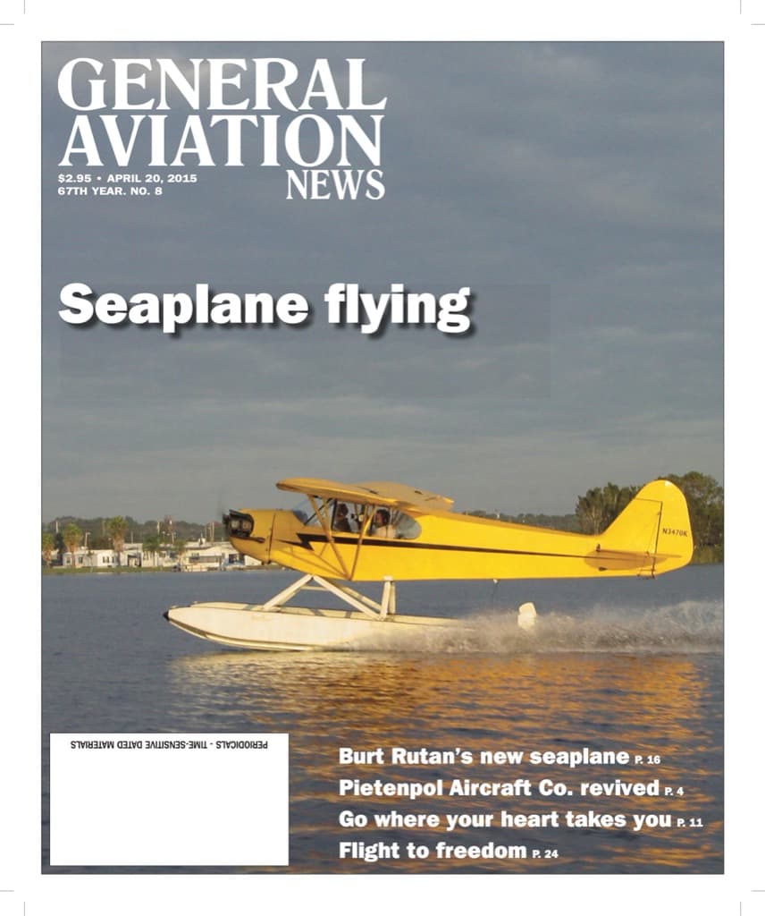 Cover of the April 20, 2015 edition of General Aviation News