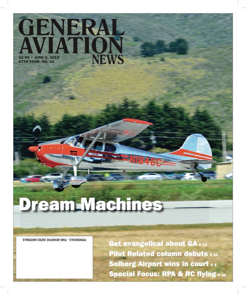 Cover of the June 5, 2015 edition of General Aviation News