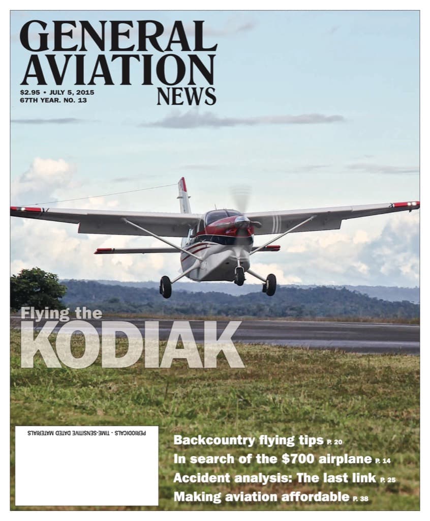 Cover of the July 5, 2015 edition of General Aviation News