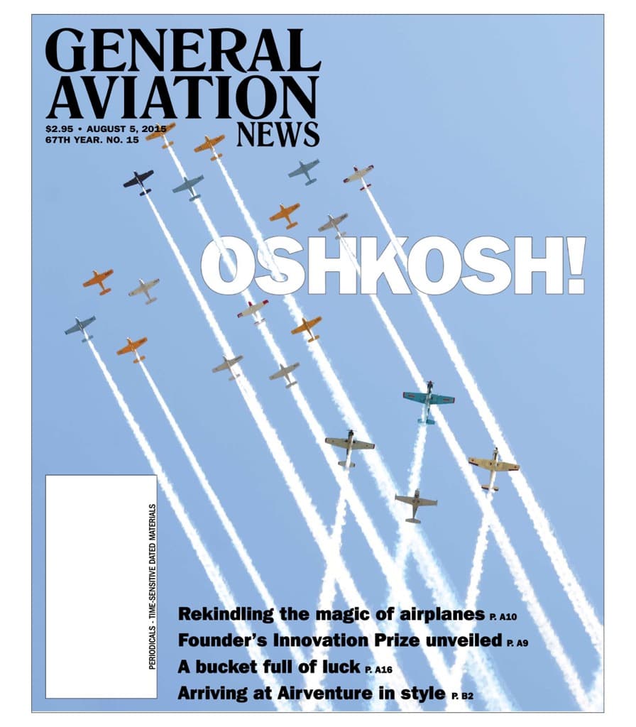 Cover of the August 5, 2015 edition of General Aviation News