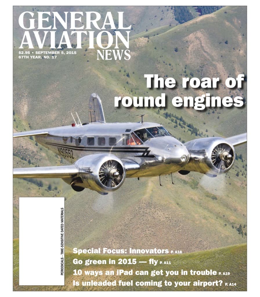 Cover of the September 5, 2015 edition of General Aviation News