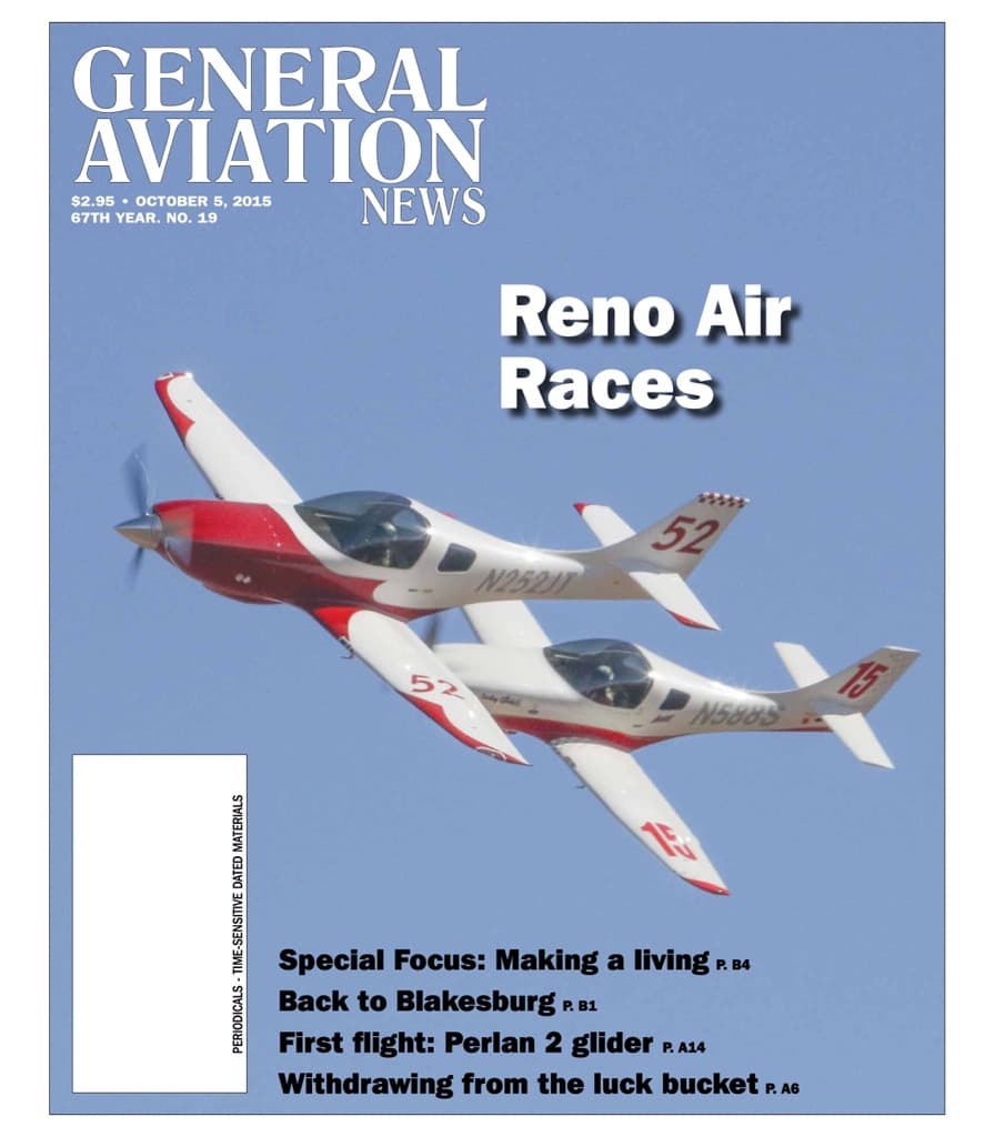 Cover of the October 5, 2015 edition of General Aviation News