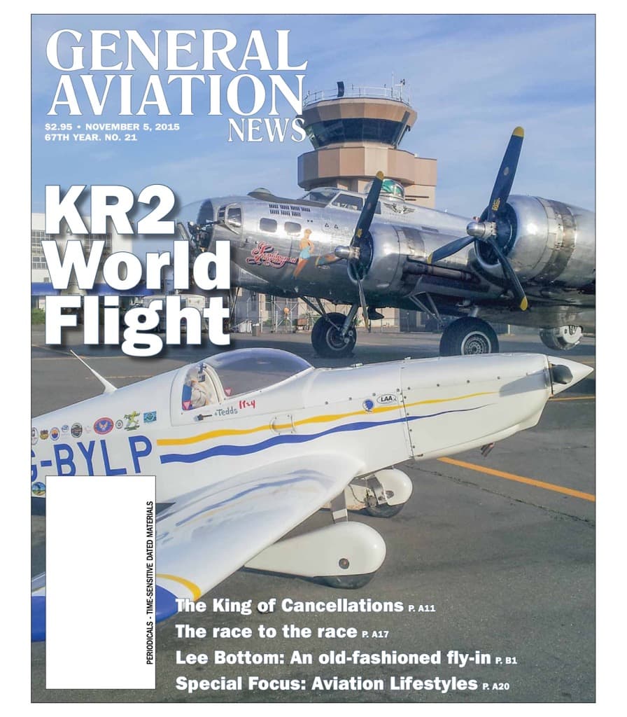 Cover of the November 5, 2015 edition of General Aviation News