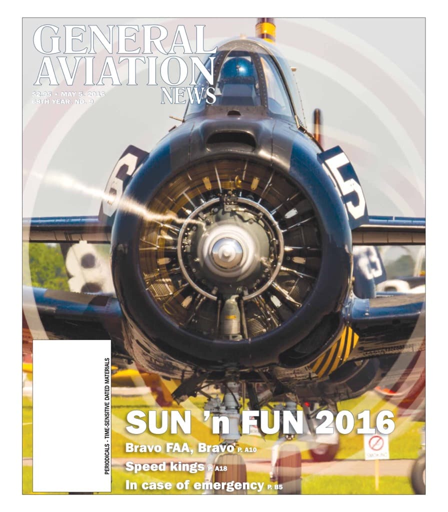 Cover of the May 5, 2016 edition of General Aviation News