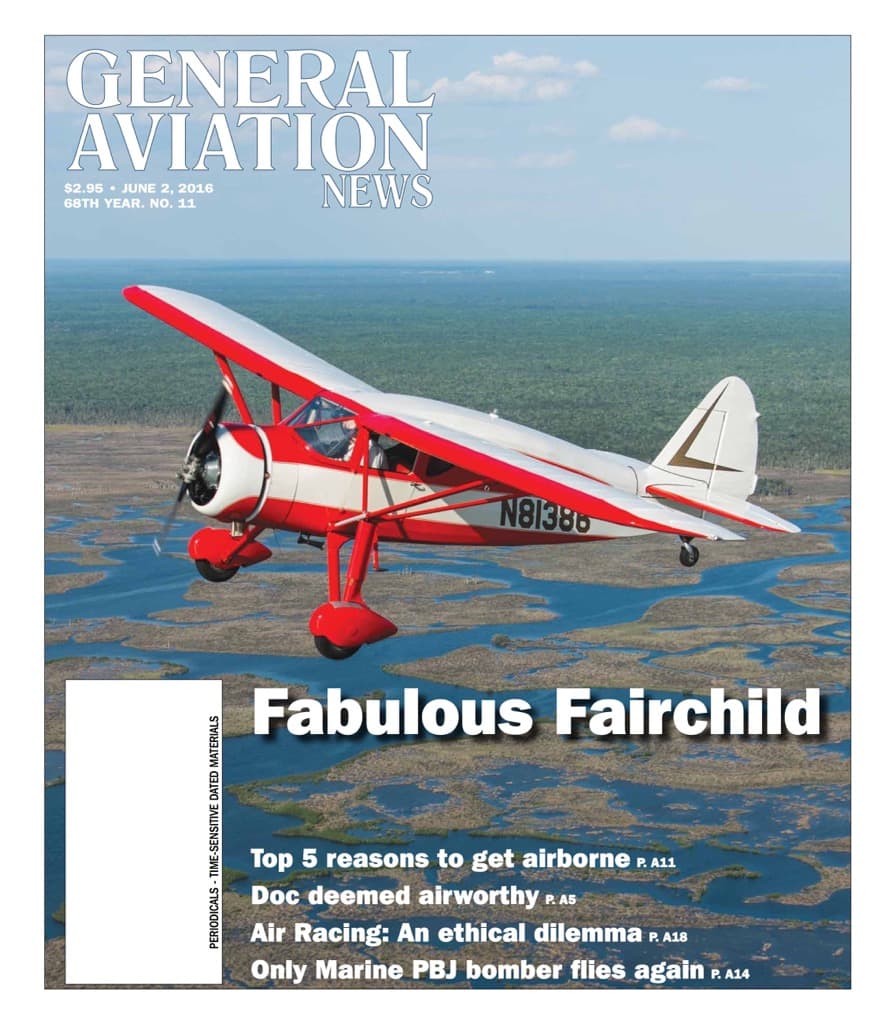 Cover of the June 2, 2016 edition of General Aviation News