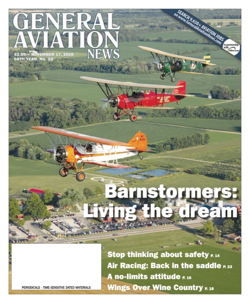 Cover of the November 17, 2016 edition of General Aviation News