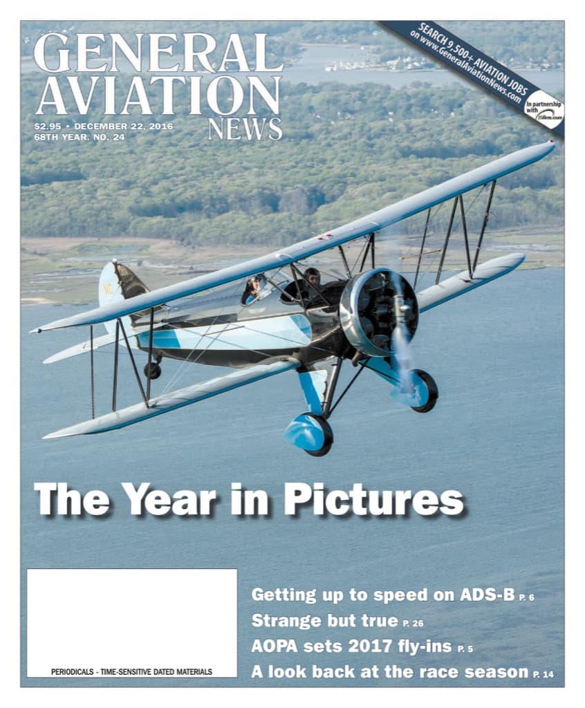 Cover of the December 22, 2016 edition of General Aviation News