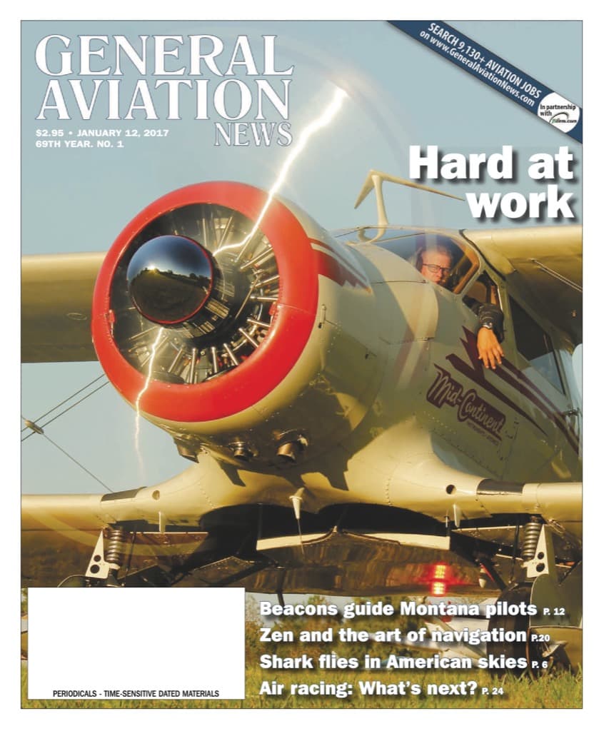 Cover of the January 12, 2017 edition of General Aviation News