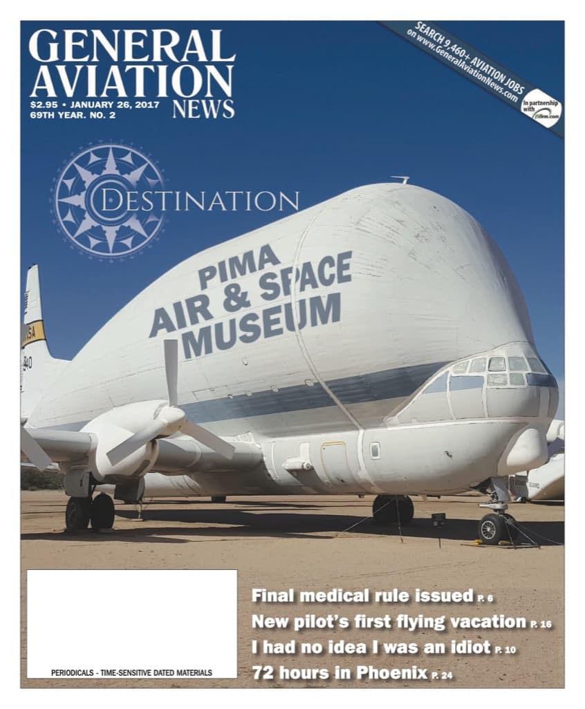 Cover of the January 26, 2017 edition of General Aviation News