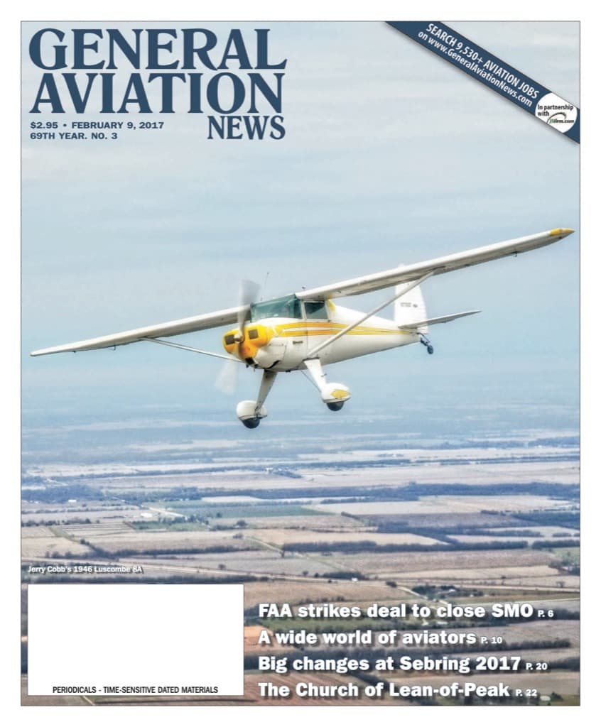 Cover of the February 9, 2017 edition of General Aviation News