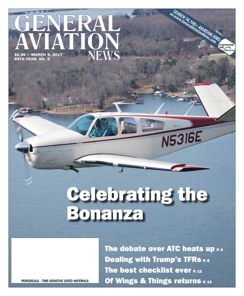 Cover of the March 9, 2017 edition of General Aviation News