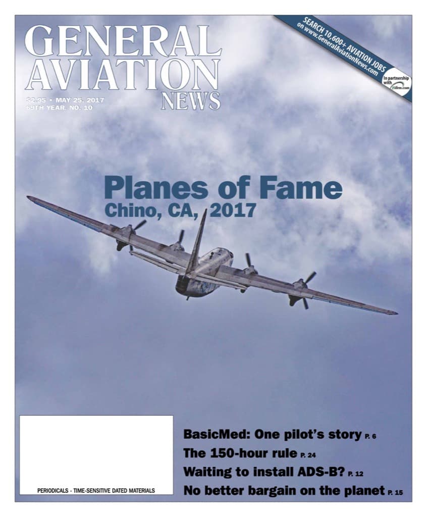 Cover of the May 25, 2017 edition of General Aviation News