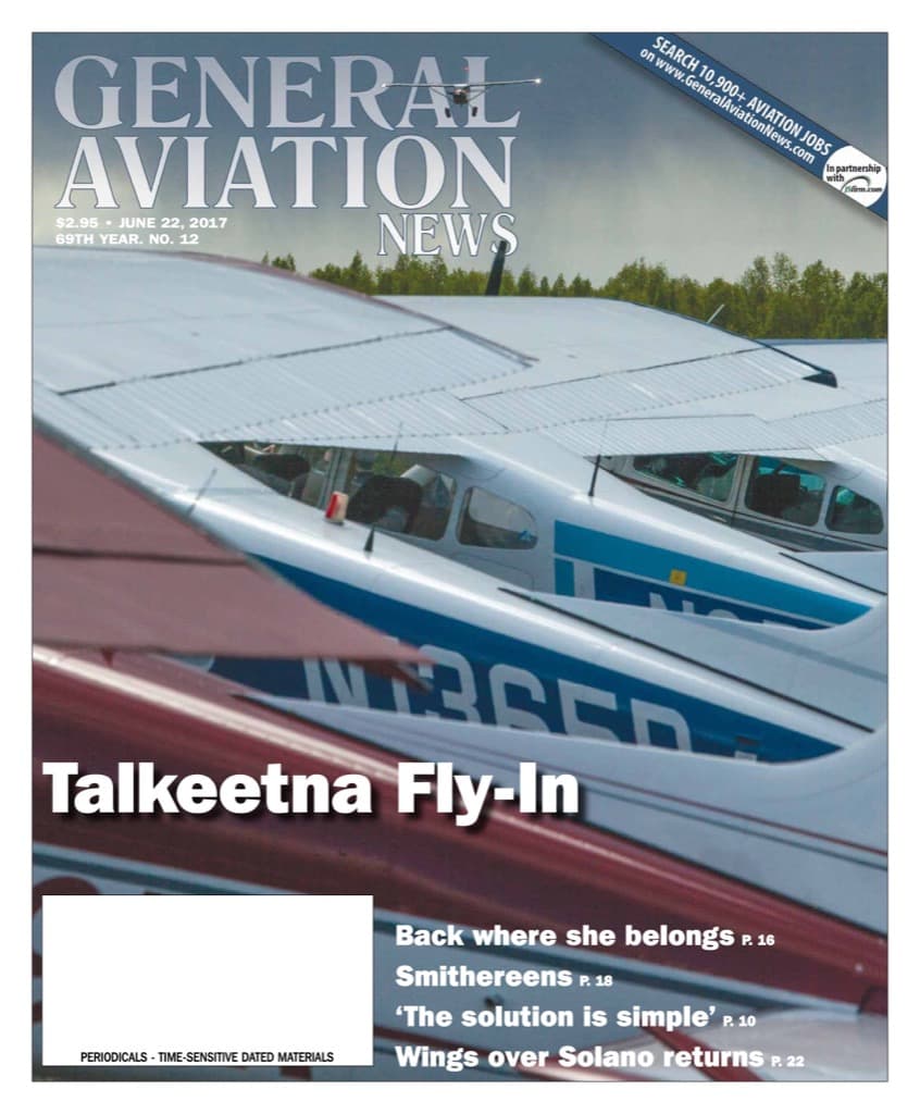 Cover of the June 22, 2017 edition of General Aviation News