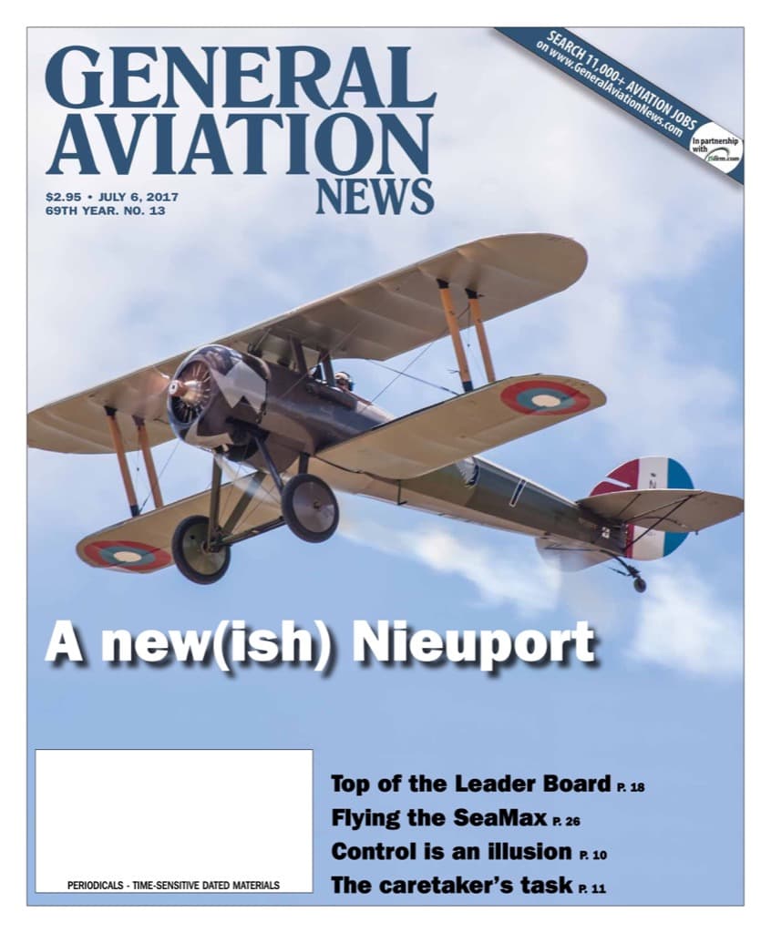 Cover of the July 6, 2017 edition of General Aviation News