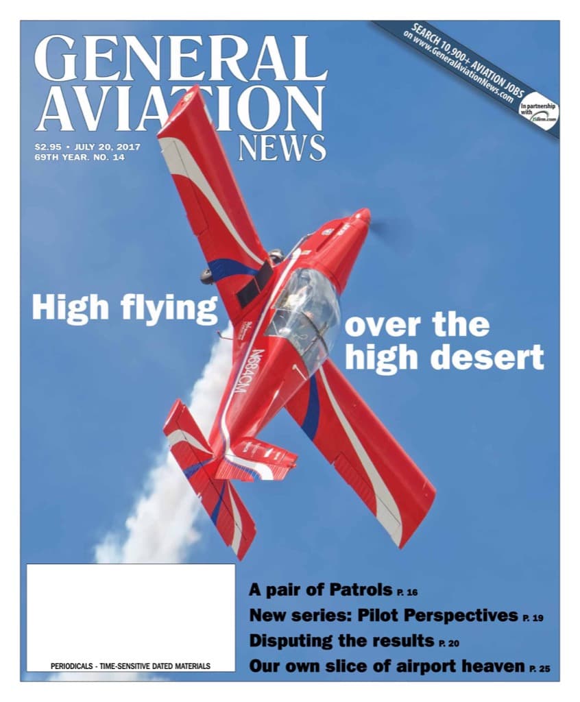 Cover of the July 20, 2017 edition of General Aviation News