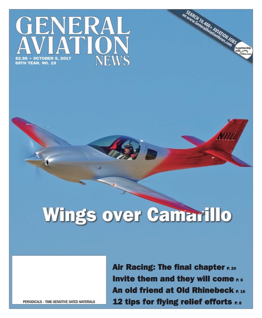 Cover of the October 5, 2017 edition of General Aviation News