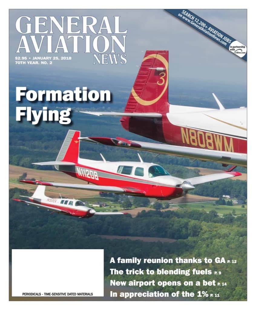 Cover of the January 25, 2018 edition of General Aviation News