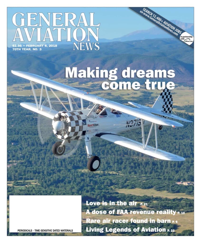 Cover of the February 8, 2018 edition of General Aviation News