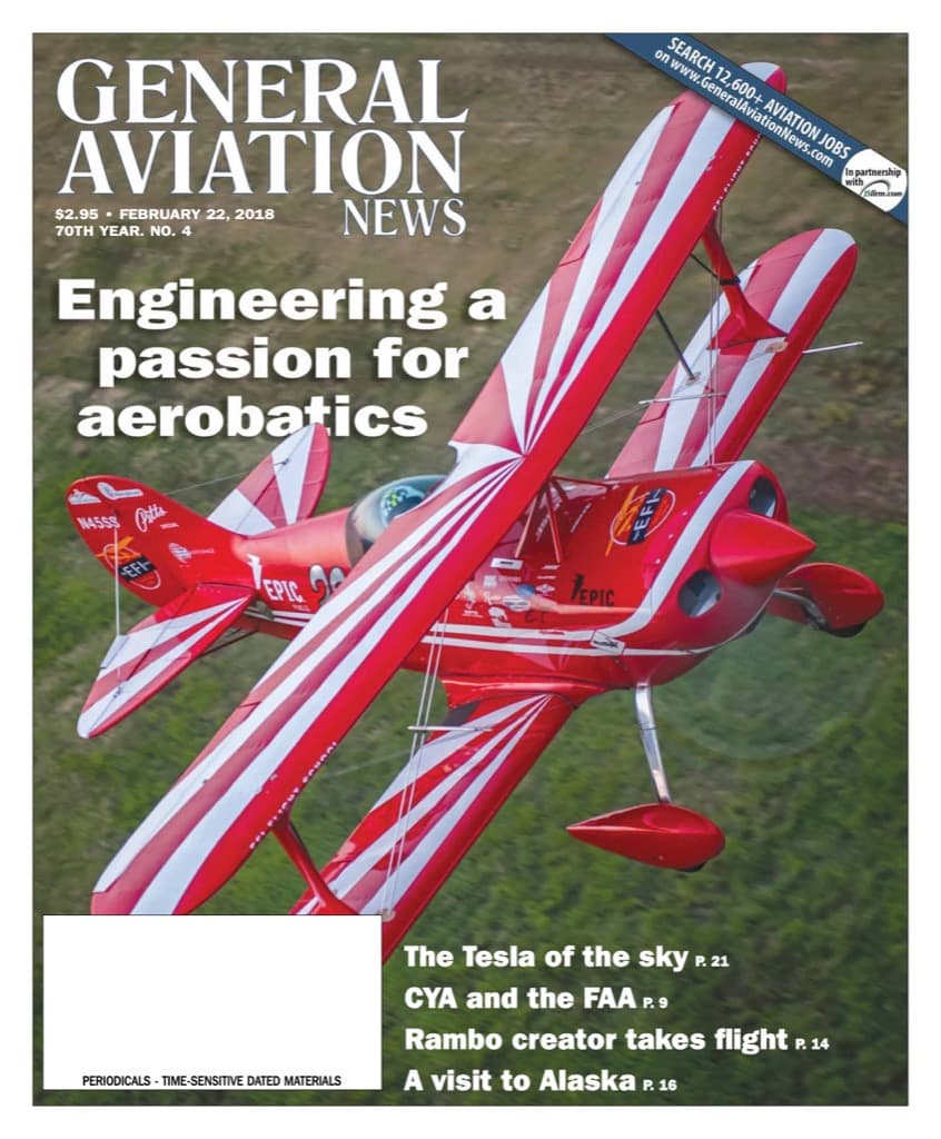 Cover of the February 22, 2018 edition of General Aviation News
