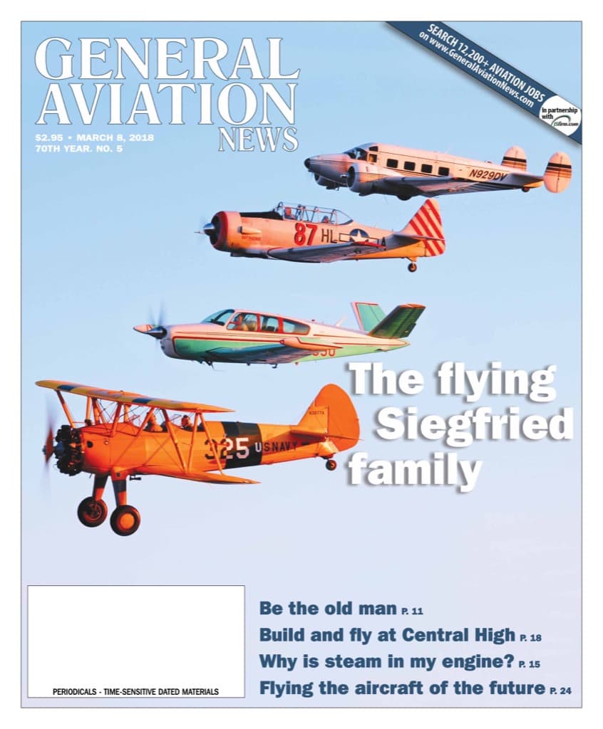 Cover of the March 8, 2018 edition of General Aviation News