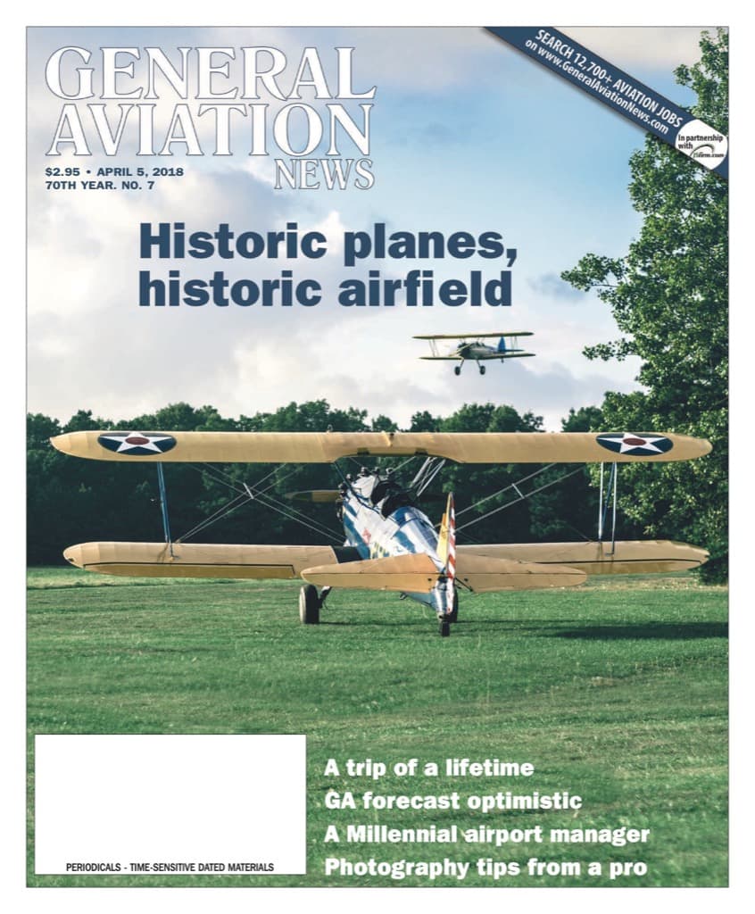 Cover of the April 5, 2018 edition of General Aviation News