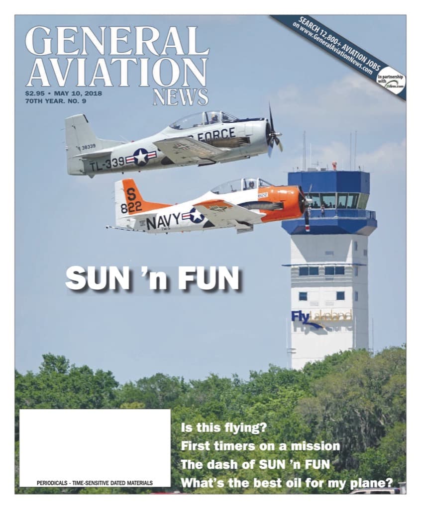 Cover of the May 10, 2018 edition of General Aviation News
