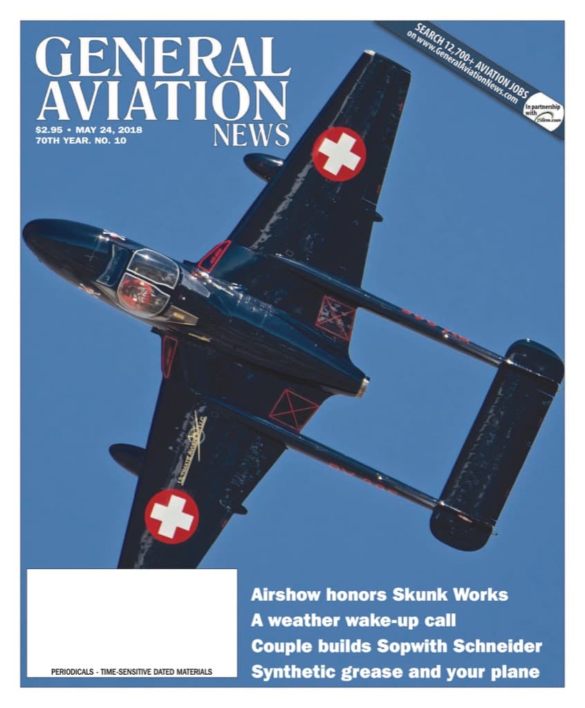 Cover of the May 24, 2018 edition of General Aviation News