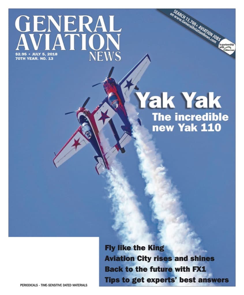 Cover of the July 5, 2018 edition of General Aviation News