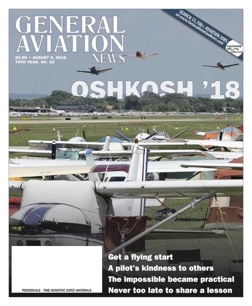 Cover of the August 9, 2018 edition of General Aviation News