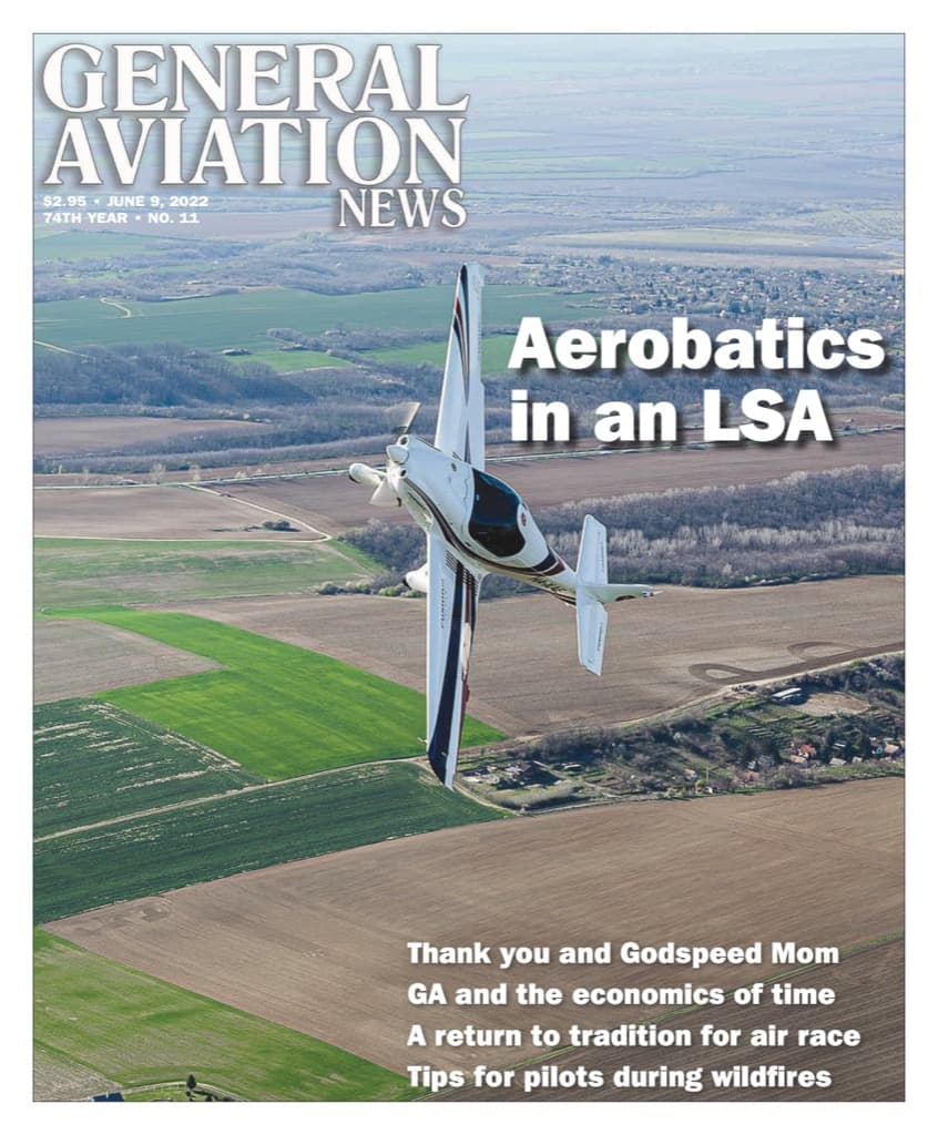 Cover of the June 9, 2022 edition of General Aviation News