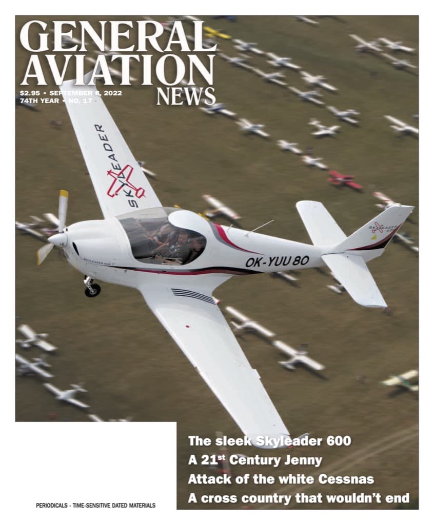 Cover of the September 8, 2022 edition of General Aviation News