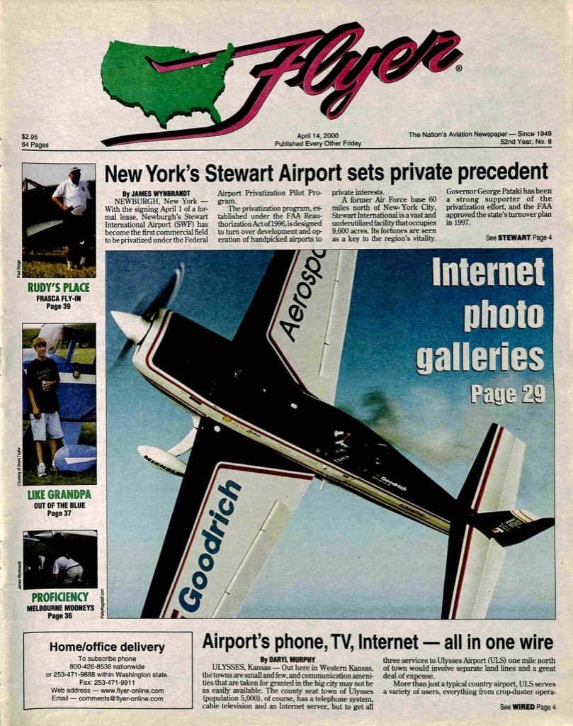 Cover of the April 14, 2000 edition of General Aviation News