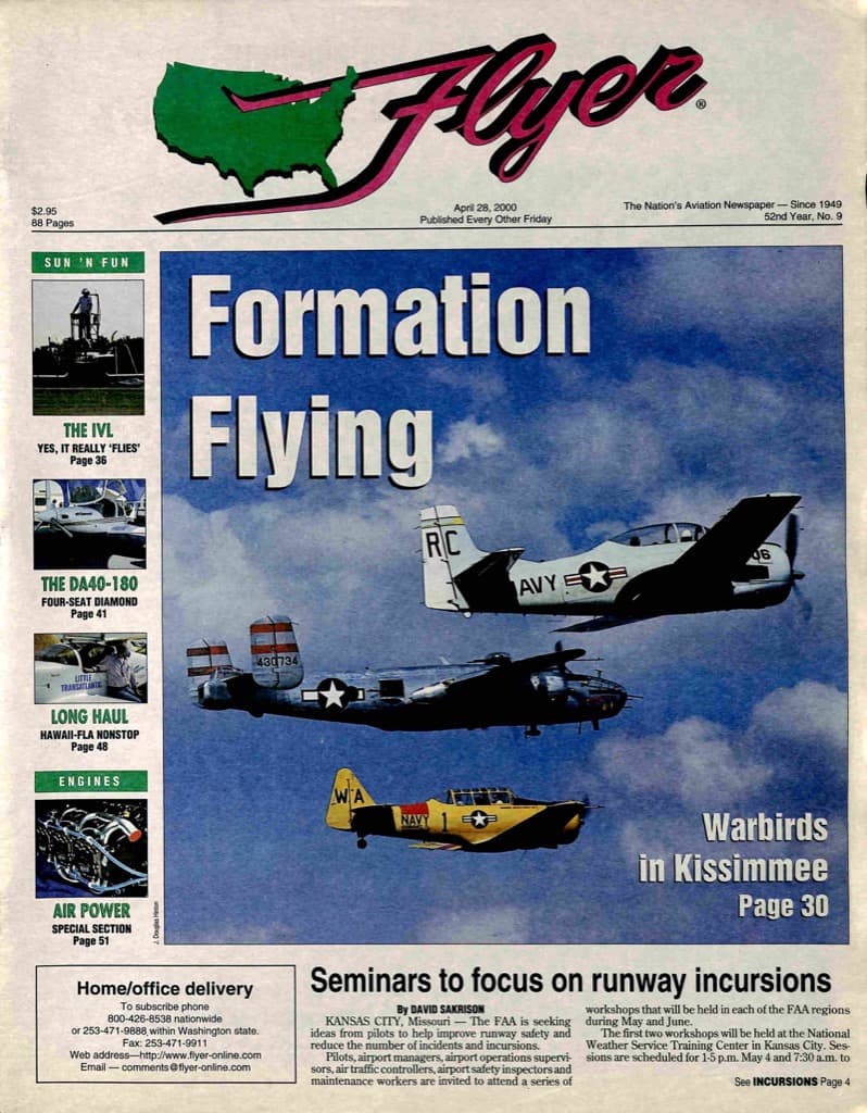 Cover of the April 28, 2000 edition of General Aviation News