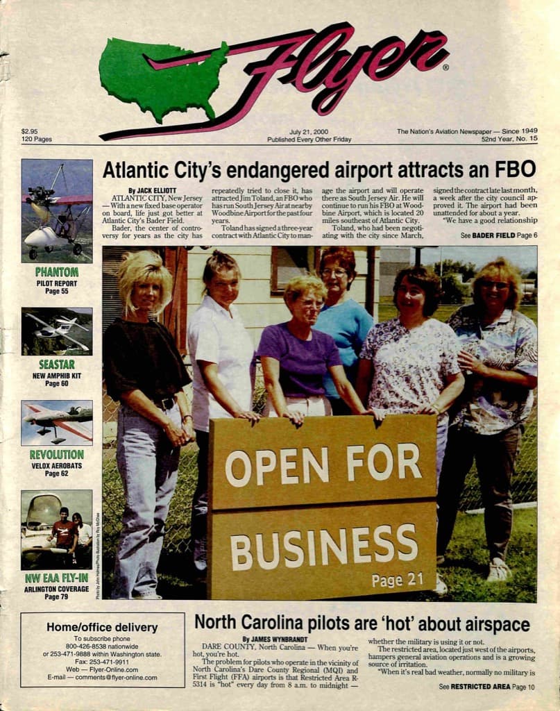 Cover of the July 21, 2000 edition of General Aviation News