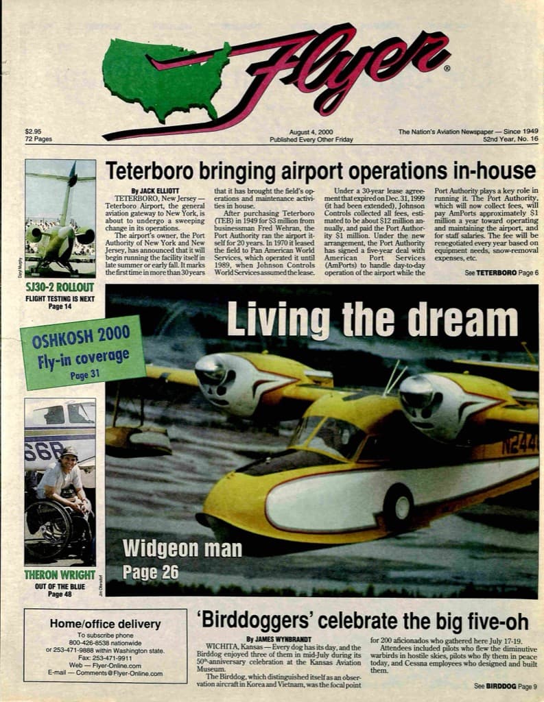 Cover of the August 4, 2000 edition of General Aviation News