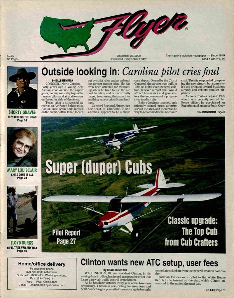 Cover of the December 22, 2000 edition of General Aviation News