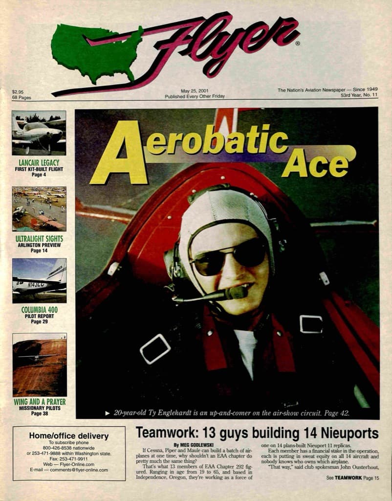 Cover of the May 25, 2001 edition of General Aviation News