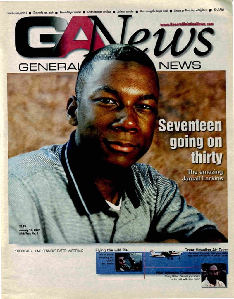 Cover of the January 18, 2002 edition of General Aviation News