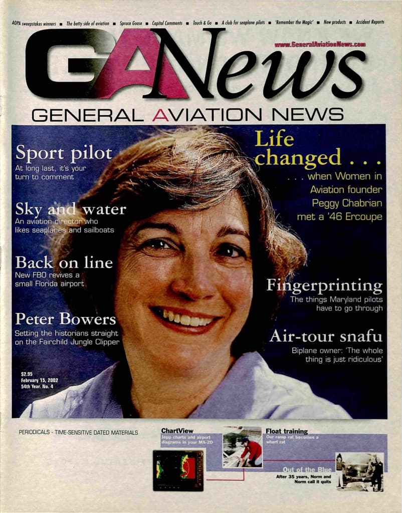 Cover of the February 15, 2002 edition of General Aviation News