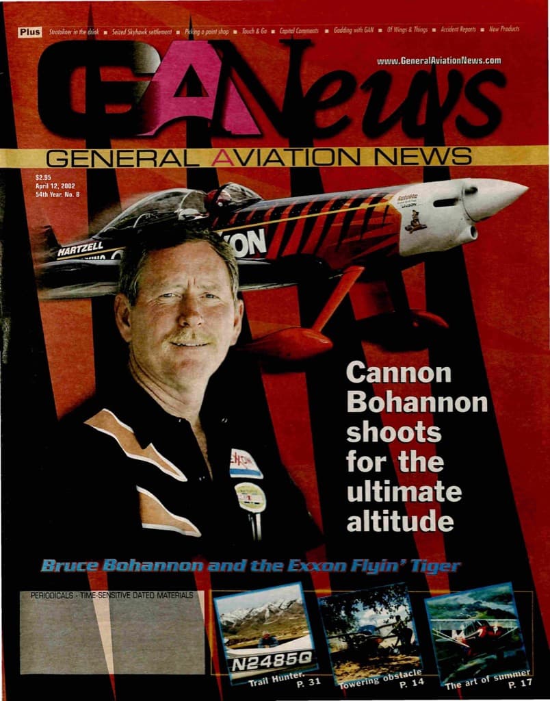 Cover of the April 12, 2002 edition of General Aviation News