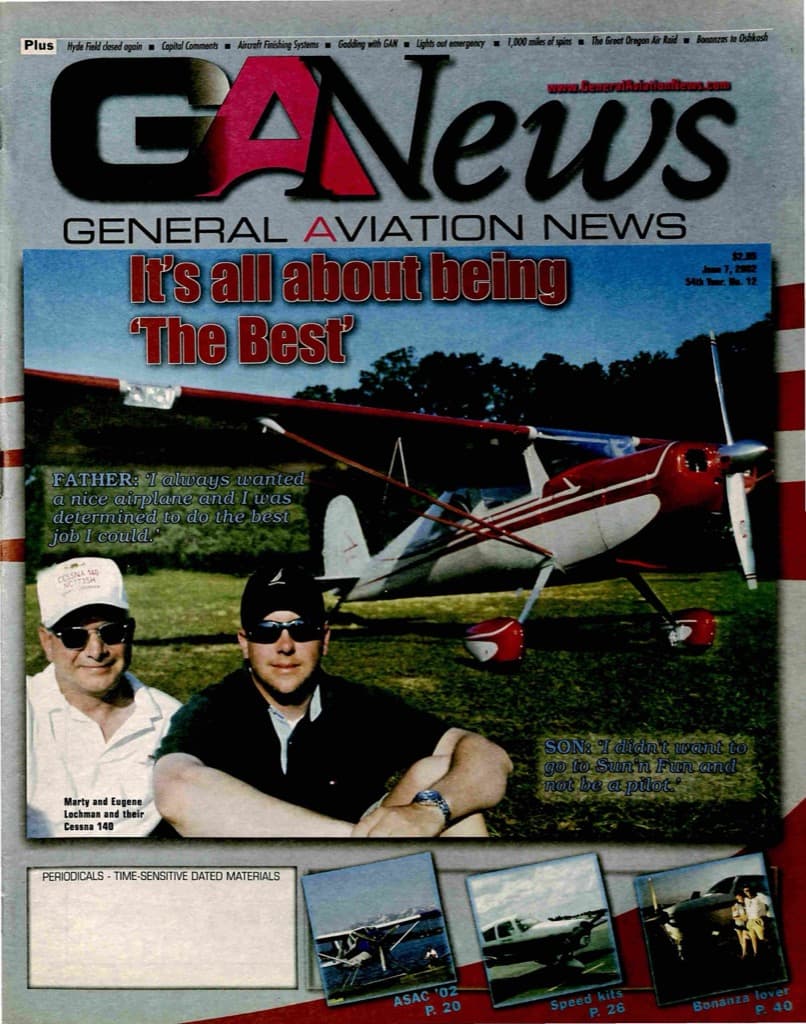 Cover of the June 7, 2002 edition of General Aviation News
