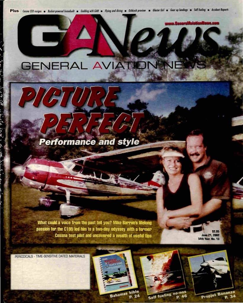 Cover of the June 21, 2002 edition of General Aviation News