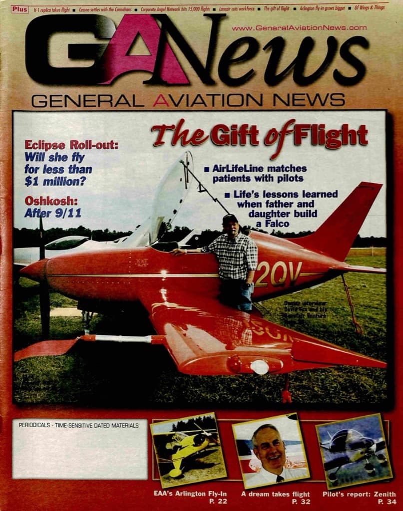 Cover of the August 2, 2002 edition of General Aviation News